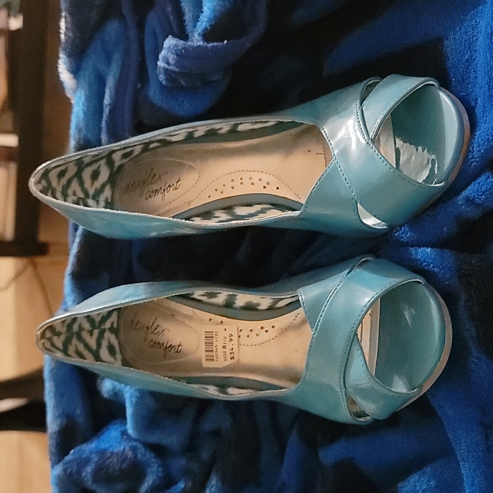 Light blue wedges